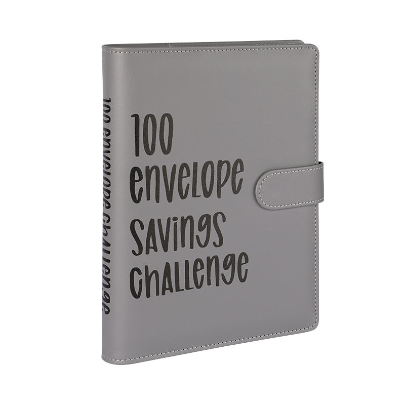 100EnvelopeChallenge loose-leaf book 100 days money saving book challenge cash envelope saving book