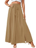 Simplicity Solid Color Skirts Khaki
