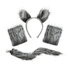 Wolf Ears Head Button Mask