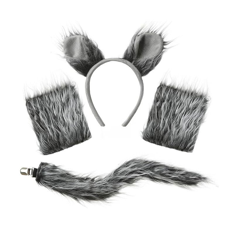 Wolf Ears Head Button Mask