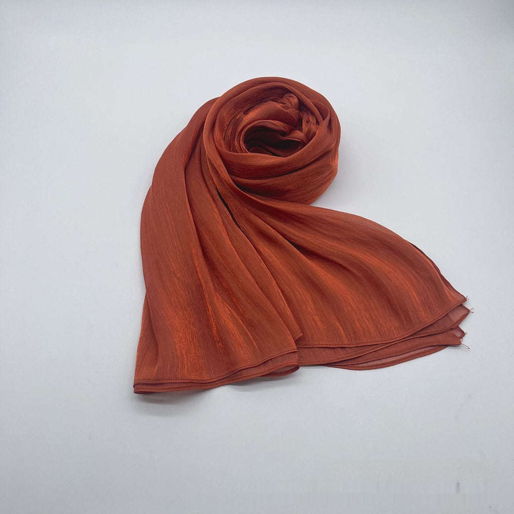 Shiny Satin Scarf Malay Scarf