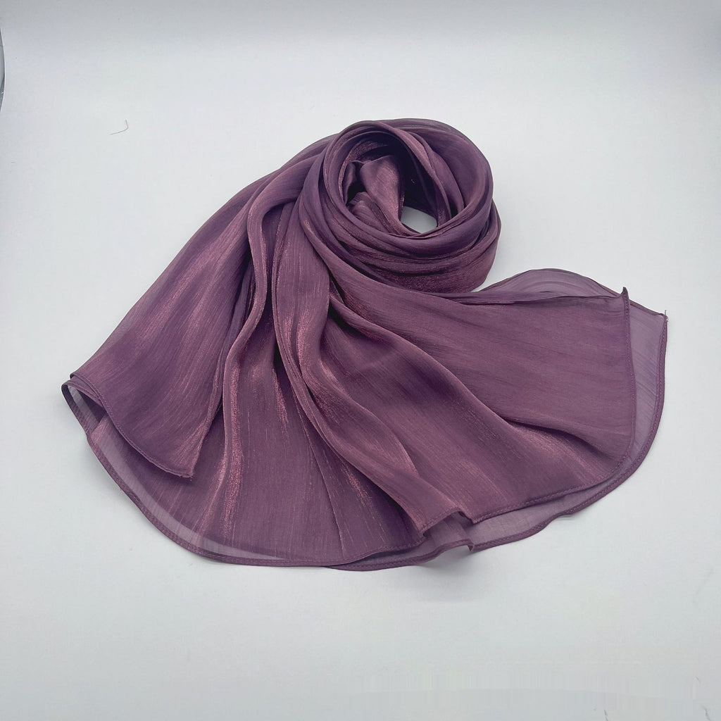 Shiny Satin Scarf Malay Scarf