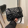 Single-shoulder crossbody bag, a versatile diamond-patterned women's bag for daily use