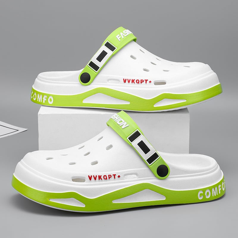 Men?s EVA Breathable Sandals ? Lightweight Closed-Toe Clog Slippers for Beach & Daily Use