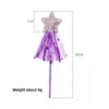Girls pink sequins pentagram fairy wand magic wand Carnival Festival Children's Day party COSPLAY props