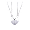 Magnetic Split Heart Couple Necklace