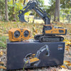 Remote control excavator alloy remote control car excavator engineering car toy charging  children's toy car wholesale