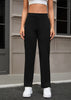 Women's New Button Up Straight Leg Pants With Pocket Loose Yoga Pants