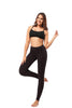 Leggings - Cropped Low-rise Solid Color Coffee