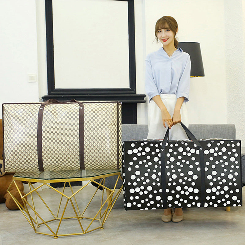 Thick non-woven fabric storage bags for moving luggage