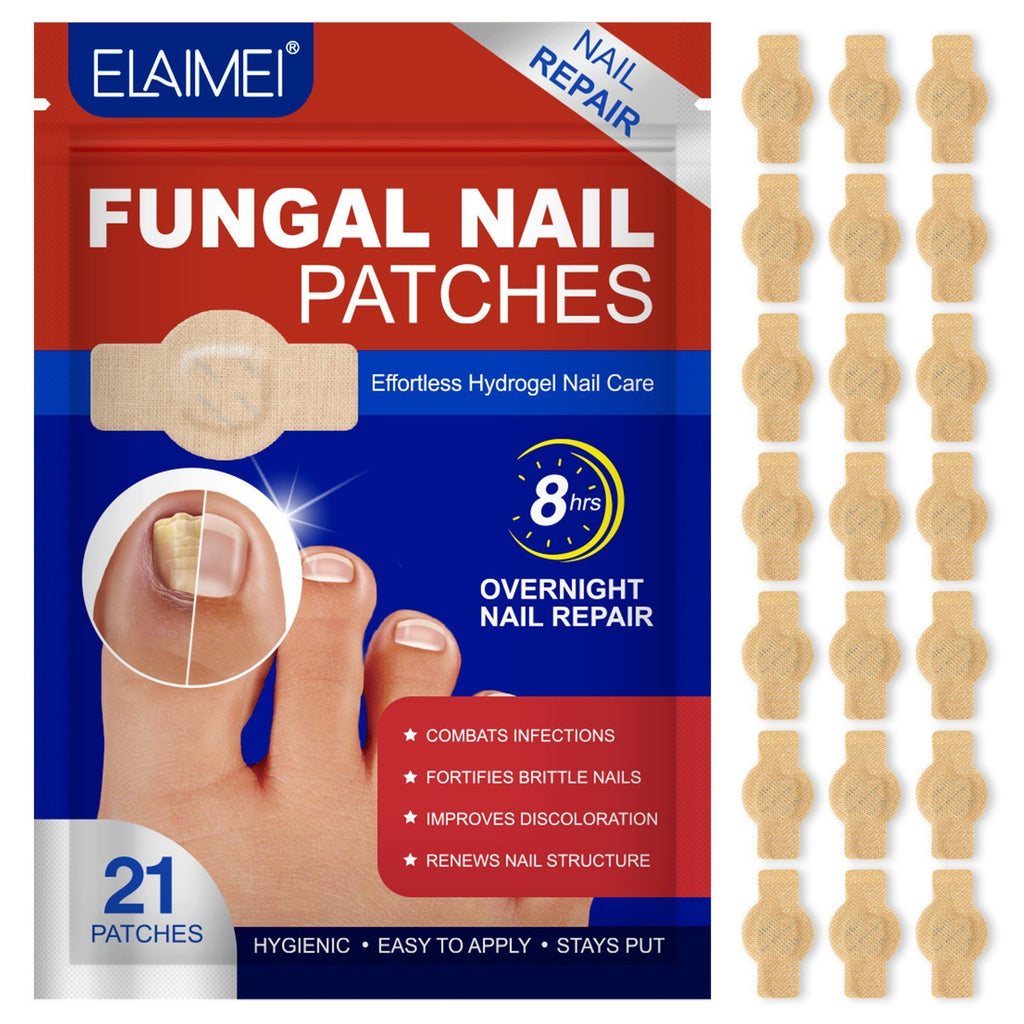 Elaimei Nail Antibacterial Patch, Nail Protection, Nail Enhancement, Onychomycosis, Bright Nail, Nail Antibacterial Patch 21P