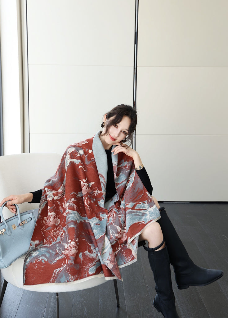 Autumn And Winter High Sense Office Shawl Dual-use Korean Style