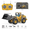 children's remote control excavator engineering vehicle alloy digging dump truck bulldozer toys