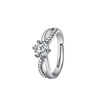 Adjustable diamond ring