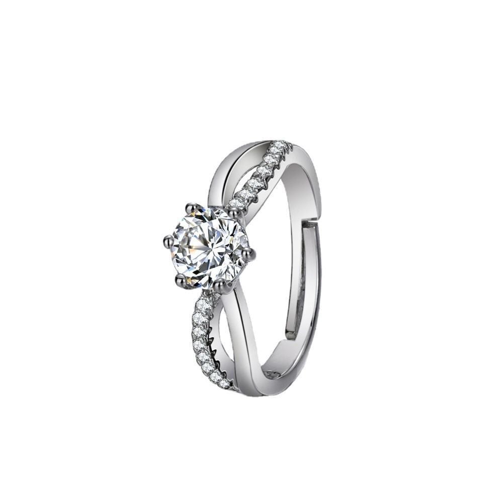 Adjustable diamond ring