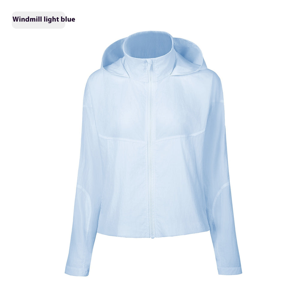 Lightweight Quick-drying Breathable Women's Hooded Long Sleeve Coat