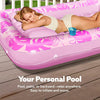 Inflatable floating pool
