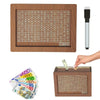 Cross-border Money Box with Counter home quality Counter wooden piggy bank crafts wooden ornaments