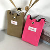 A fashionable single-shoulder bag made of wool