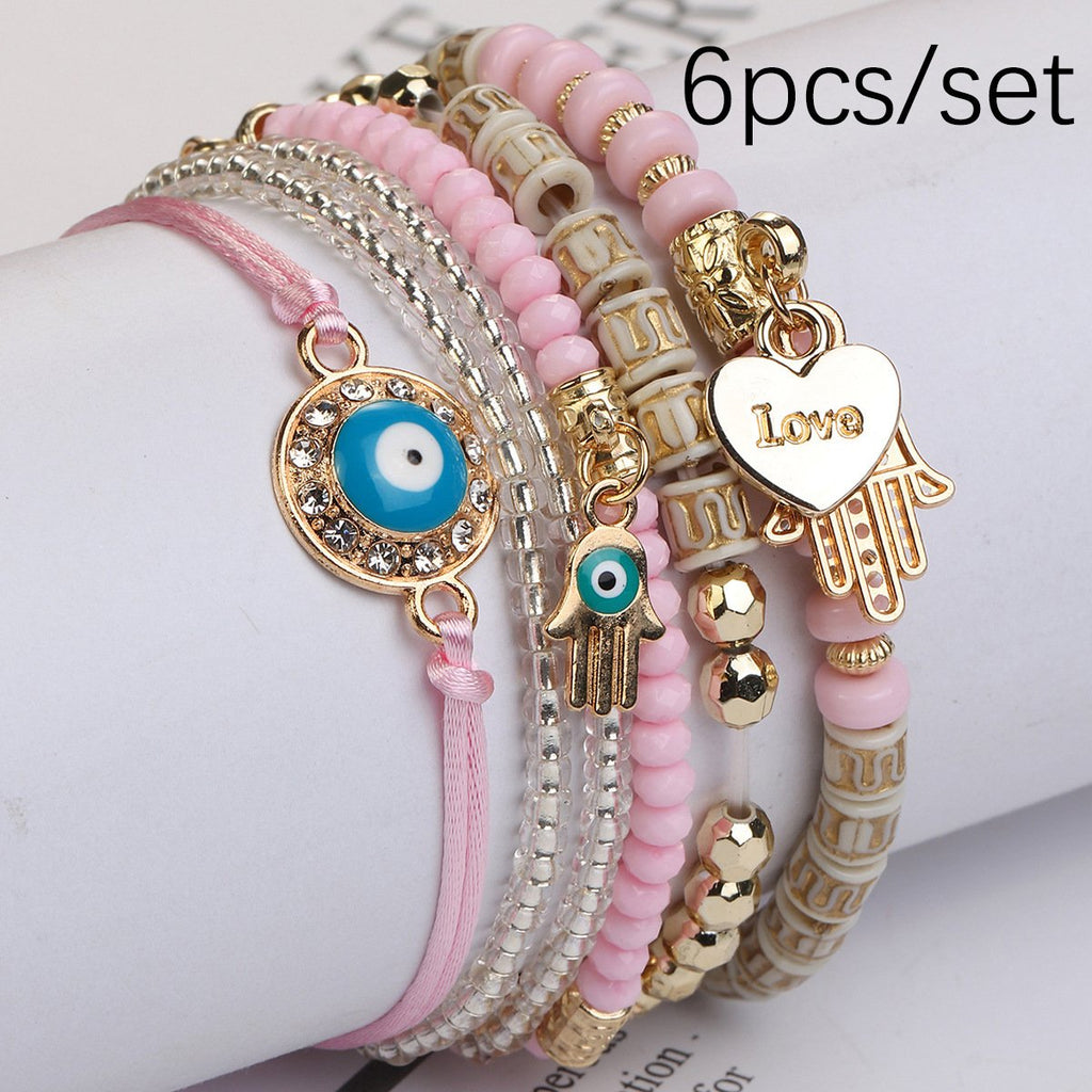 Adjustable woven rope bracelet