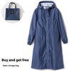 Fashion Trench Coat Raincoat Lightweight Breathable Solid Color Long Sleeve