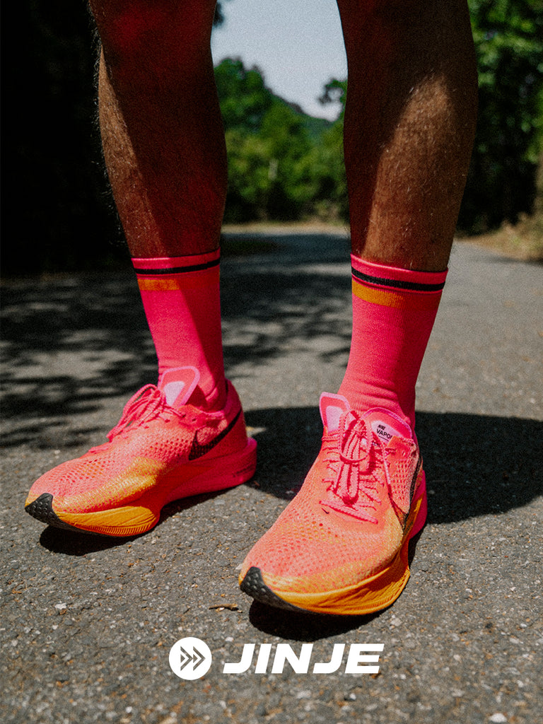 Professional marathon running socks