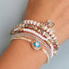 Adjustable woven rope bracelet
