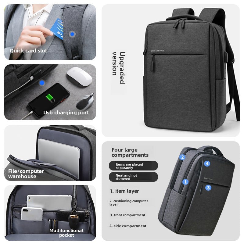 Backpack, a large-capacity business travel bag
