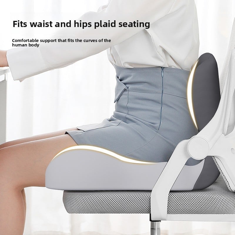 Memory foam one-piece cushion backrest integrated cushion pillow student office chair cushion car waist support butt cushion