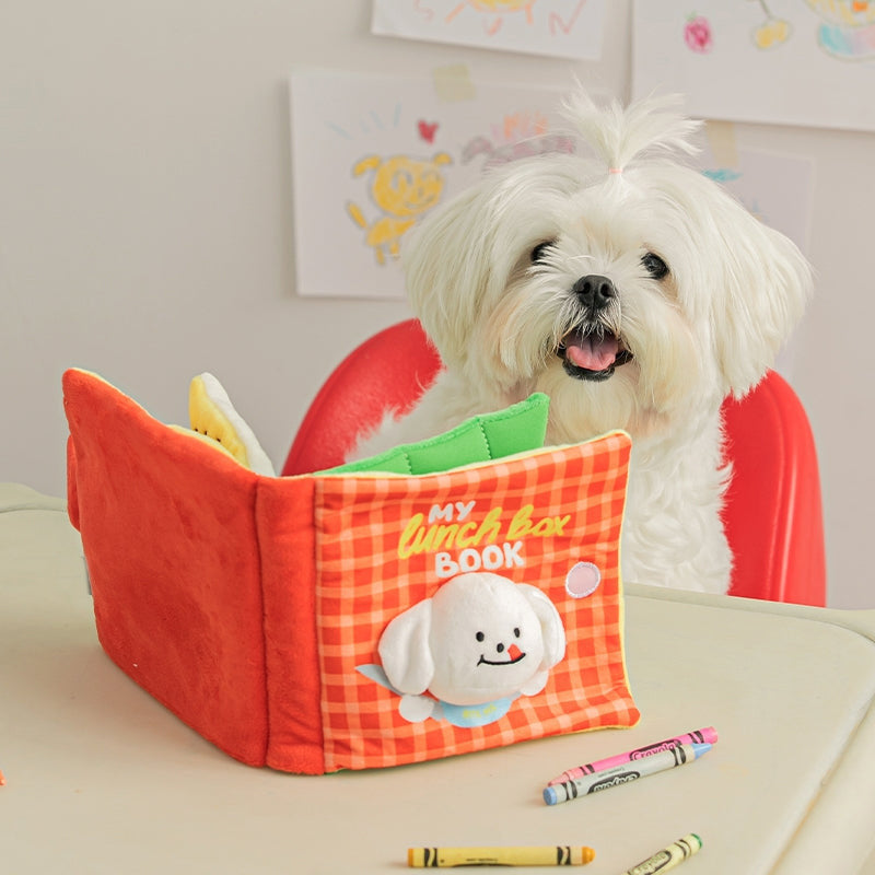 Dog pet toy sound fabric book