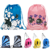 Waterproof double-shoulder drawstring bag