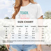 Women's 'TEACH LOVE INSPIRE MOTIVATE EDUCATE' Slogan Print Short Sleeve T-Shirt - Summer Casual Round Neck Tee