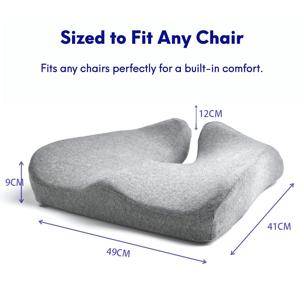 Office chair memory foam hip pad and waist pad