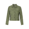 Women's Corduroy Long Sleeve Jacket - Casual Button-Up Coat With Flap Pockets, Fall & Spring Fashion Outerwear