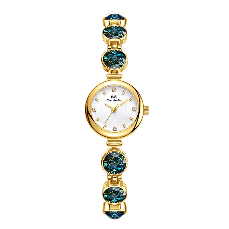 BS Huancai Rough Stone Malachite iridescence Women's Watch