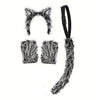 Wolf Ears Head Button Mask