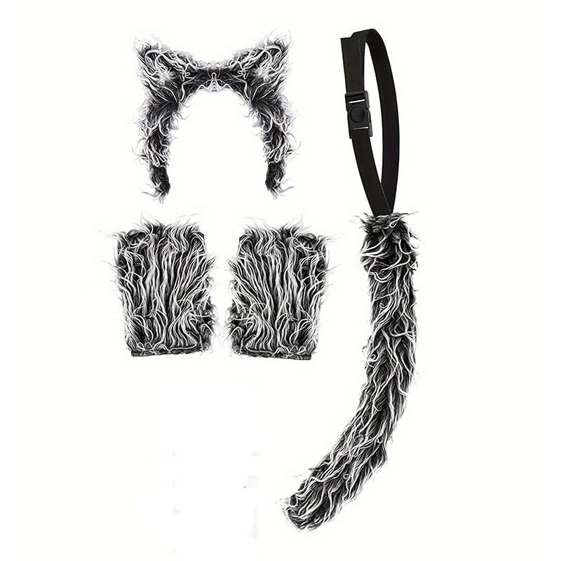 Wolf Ears Head Button Mask