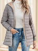 Aveloria Modichic Casual Versatile Solid Color Fleece Hooded Padded Padded Coat