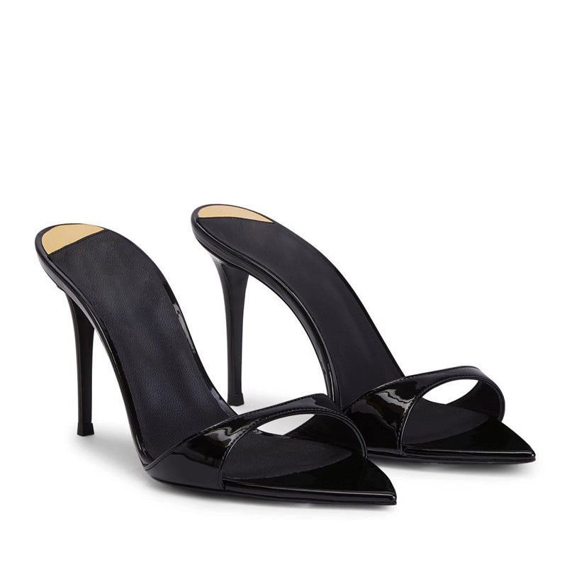 Peep Toe Pointed High Heels