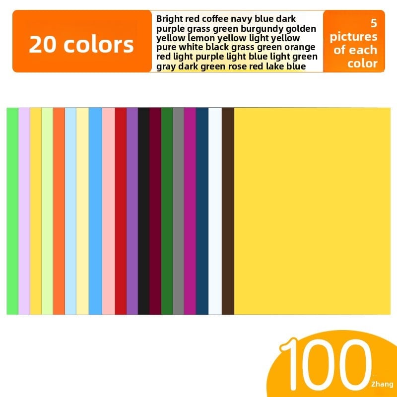 Handmade colored cardstock