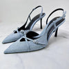 Jeans fabric high-heeled sandals