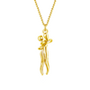 Love Hug Necklace for Couples 18K Gold Unisex Jewelry Simple Clavicle Chain For Valentine's Day Gift