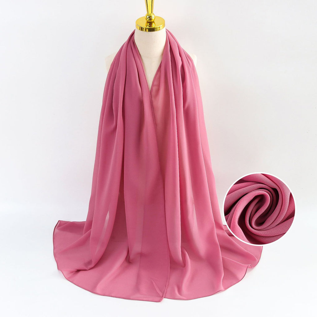 Elegant Pearl Chiffon Scarf for Women