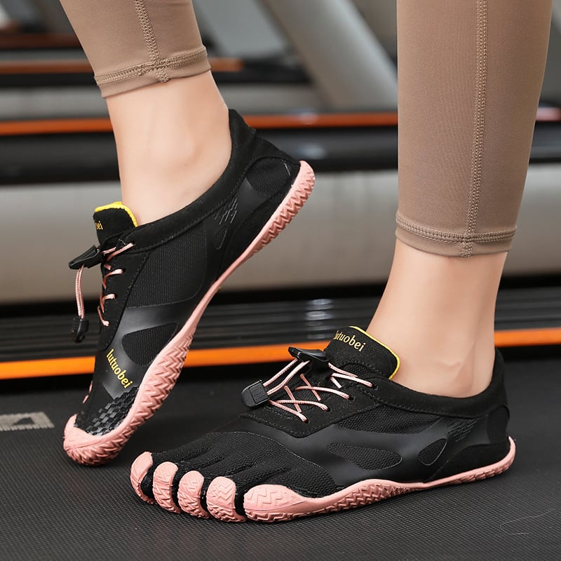 Five-finger shoes with soft soles for better grip