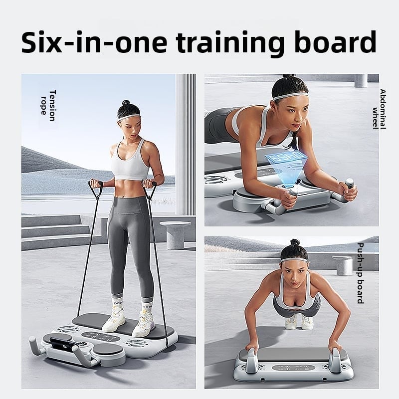 Multifunctional web web web roll wheel automatic rebound push-up flat support trainer thin belly fitness equipment