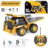 children's remote control excavator engineering vehicle alloy digging dump truck bulldozer toys