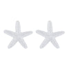 Personalized conch and starfish pendant necklace earrings
