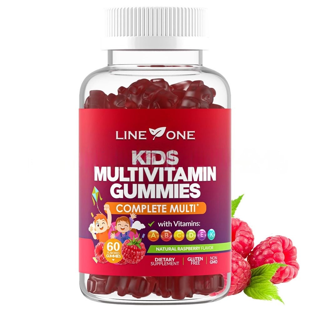 Sugar Free Raspberry Kids Multivitamin Gummies