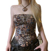 Design Sense Pleated Waist Tight Short Vest