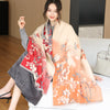National Style Elegant Cashmere Scarf Double-sided Dual-use Jacquard Shawl